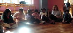 Kids doing yoga